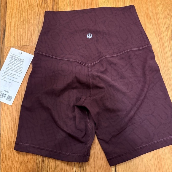 lululemon athletica High-Waist Bike Shorts in Deep Wine - Picture 7 of 8